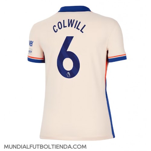 Camiseta Chelsea Levi Colwill #6 Segunda Equipación Replica 2024-25 para mujer mangas cortas